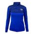 Sudadera BORREGOS Apex Azul 1/2 Zipper, Dama